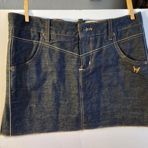 Matix Blue Pencil Mini Skirt Casual